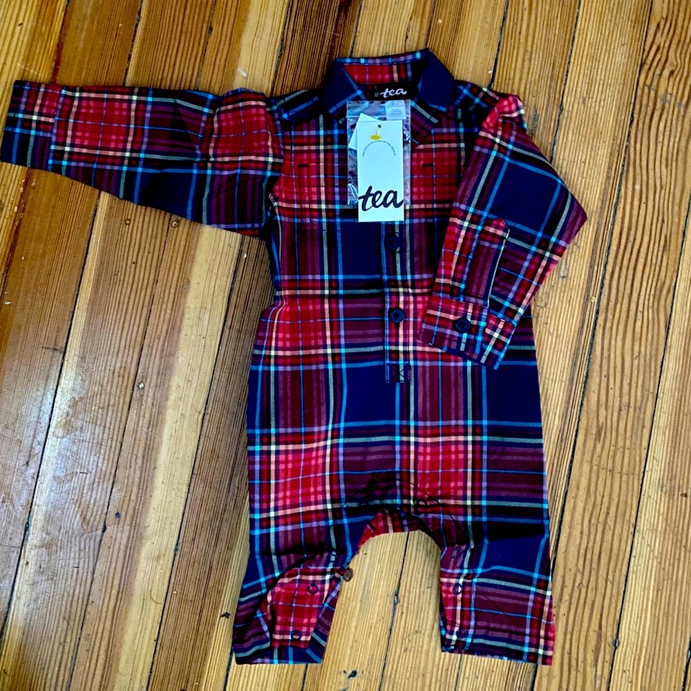 NWT tea collection holiday romper